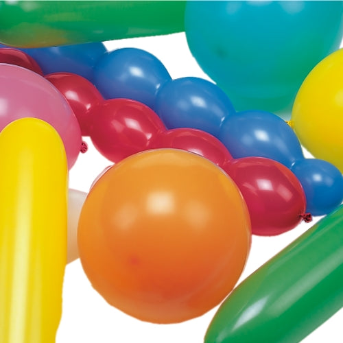 Papstar 5x 75 Luftballons farbig sortiert "verschiedene Formen", extra groß