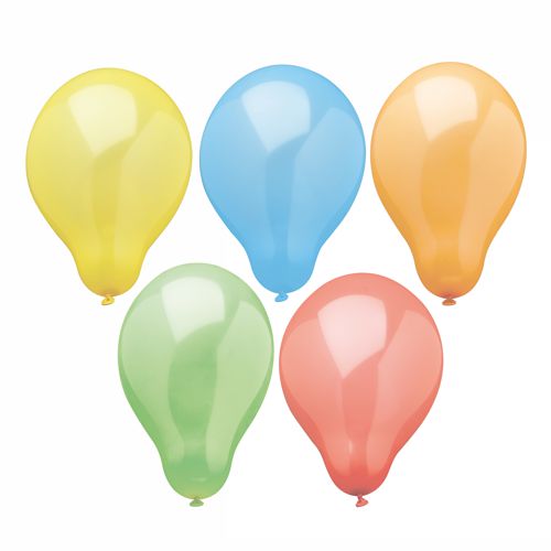 Papstar 120x Luftballons "Rainbow", Naturkautschuk, Bunt, Durchmesser: 19cm