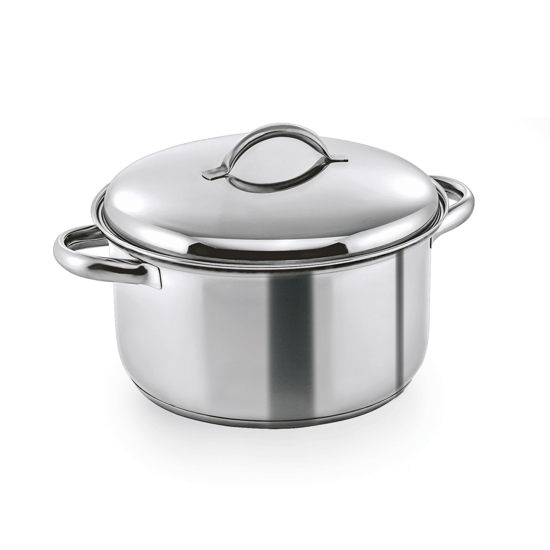 WAS Germany Fleischtopf (mit Deckel), Chromnickelstahl, Serie: COOKWARE 19, Inhalt: 3,5L, Durchmesser: 20cm, Höhe: 11,5cm (1907200)