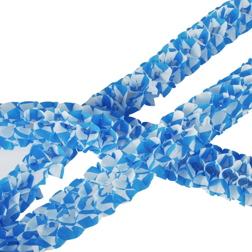 Papstar 10x 2 Girlanden, Papier Ø 8 cm · 2 m "Bayrisch Blau - Mini" schwer entflammbar