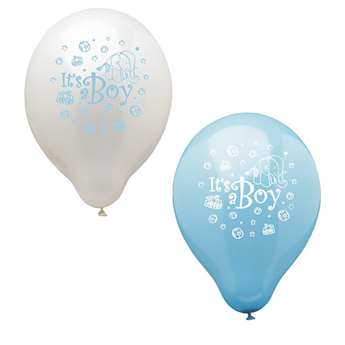 Papstar 12x 12 Luftballons Ø 25 cm "It's a boy"