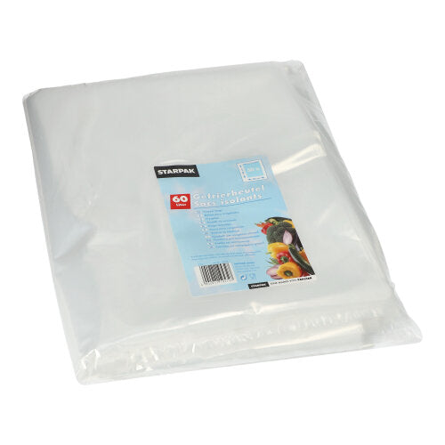 Papstar 7x 50 Gefrierbeutel, LDPE 60 l 90 cm x 50 cm transparent