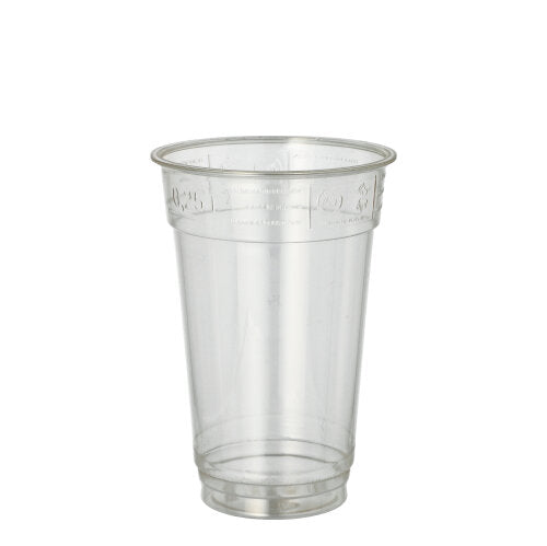 Papstar 25x 50 Trinkbecher "Hurricane", PET 0,25 l Ø 7,8 cm · 11,5 cm glasklar