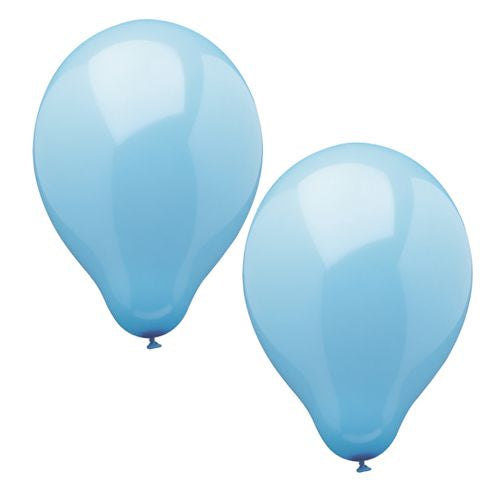 Papstar 120x Luftballons, Naturkautschuk, Blau, Durchmesser: 25cm