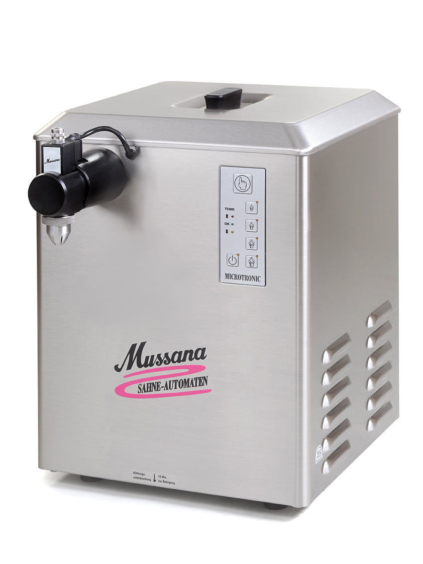 Mussana Sahnemaschine 12-Liter "GRANDE", Edelstahl, 230V/50Hz, 390x370x510mm