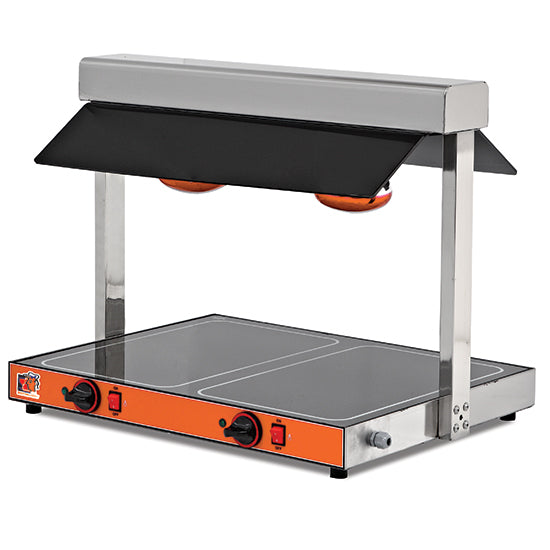 Ristormarkt Warmhalteplatte 2x GN 1/1 mit 2 Halogenlampen