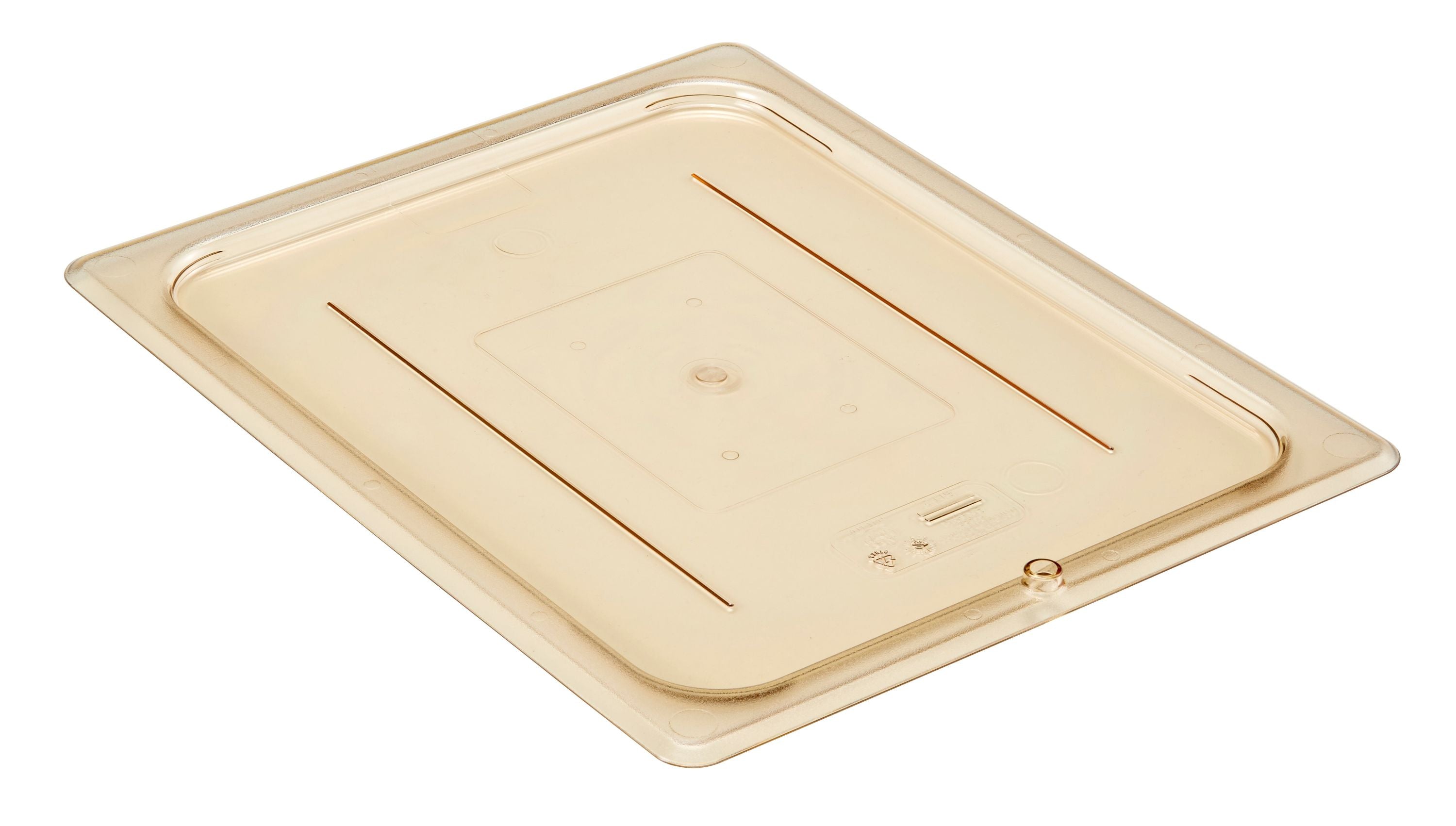Cambro H-PAN™ Hitzebeständige Gastronorm GN-Behälter Flachdeckel GN 1/2, Bernstein, 6 Stück im Karton - 20HPC150