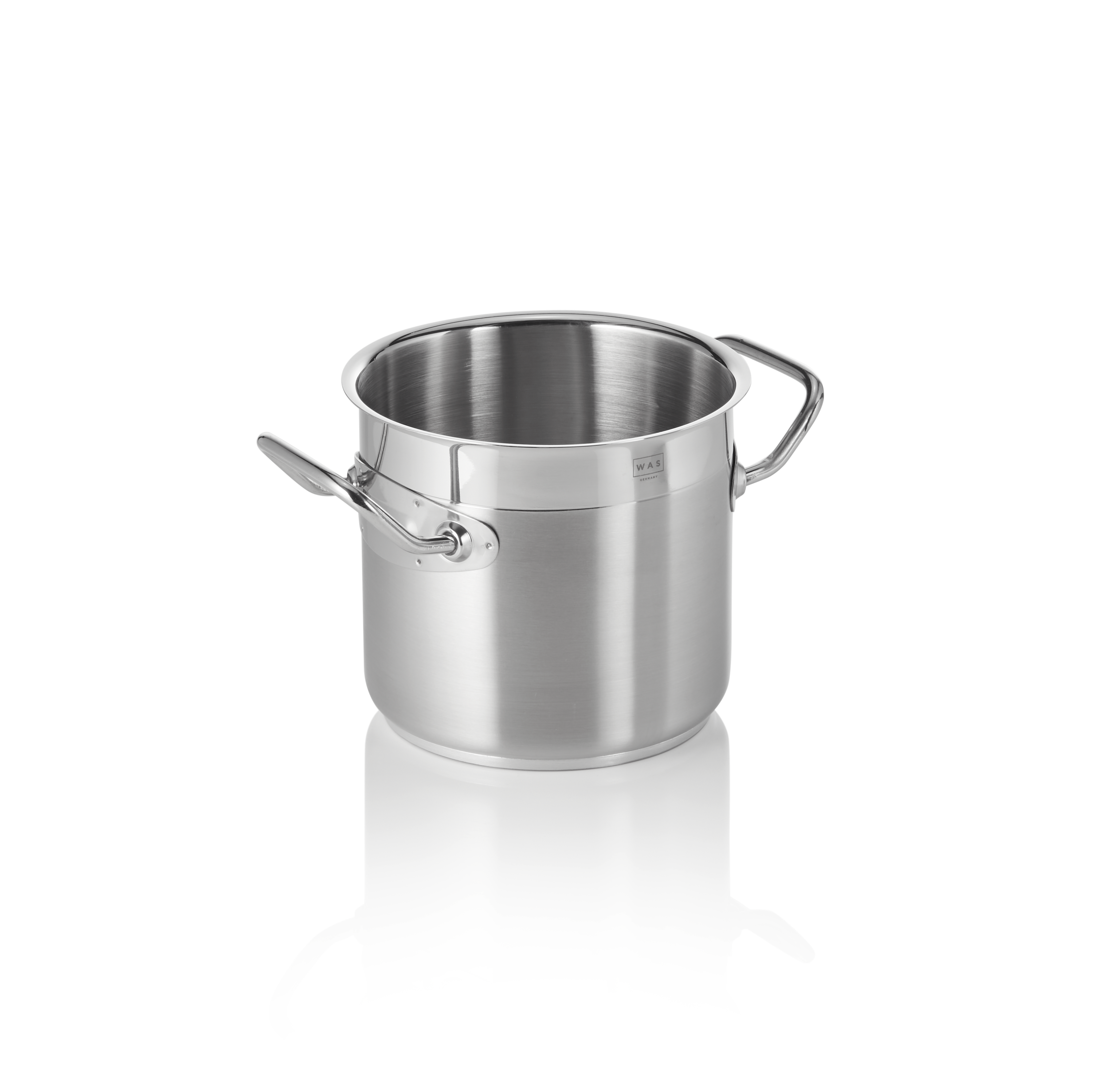 WAS Germany Suppentopf, Chromnickelstahl, Serie: COOKWARE 21, Inhalt: 3L, Durchmesser: 16cm, Höhe: 16cm (2101160)