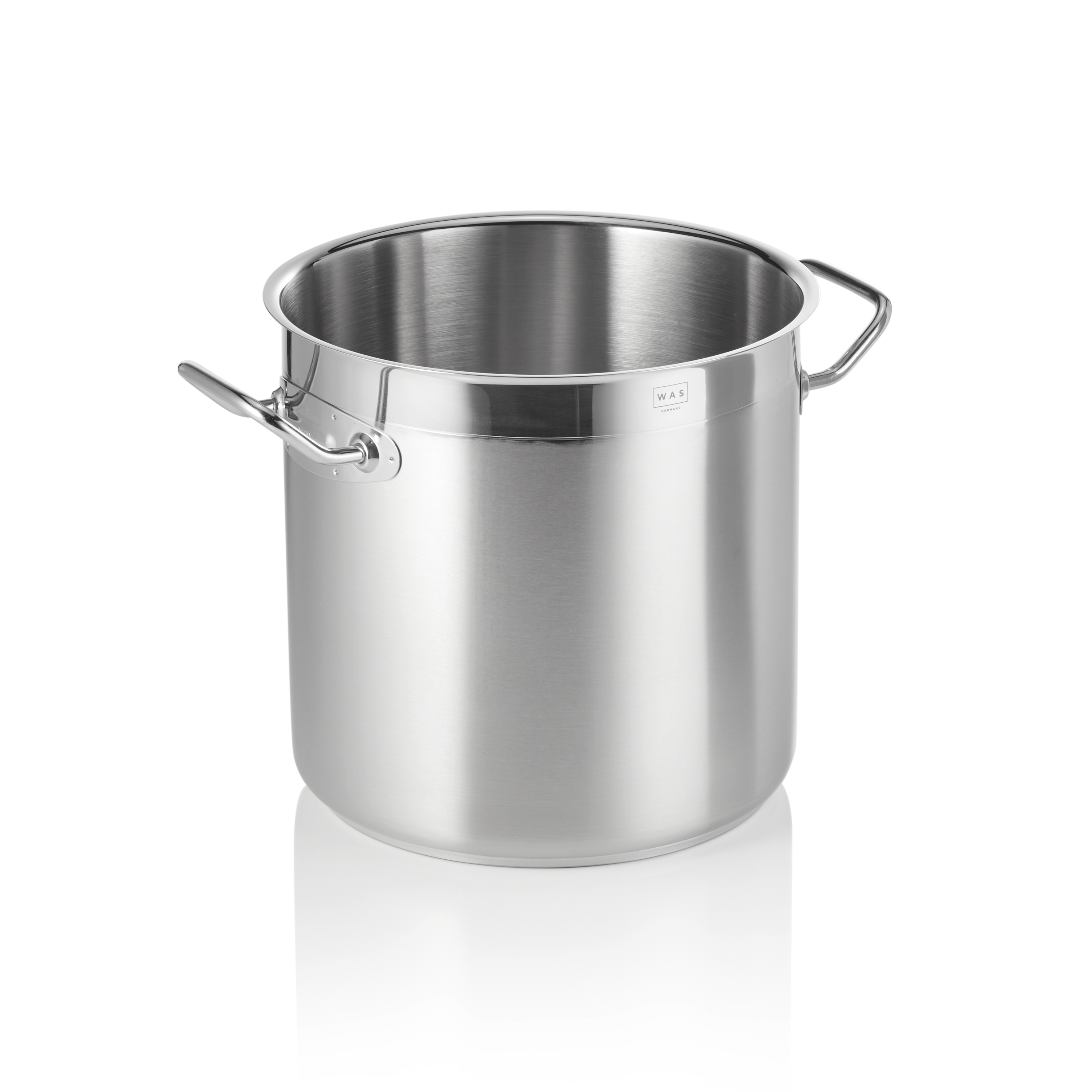 WAS Germany Suppentopf, Chromnickelstahl, Serie: COOKWARE 21, Inhalt: 10L, Durchmesser: 24cm, Höhe: 25cm (2101240)