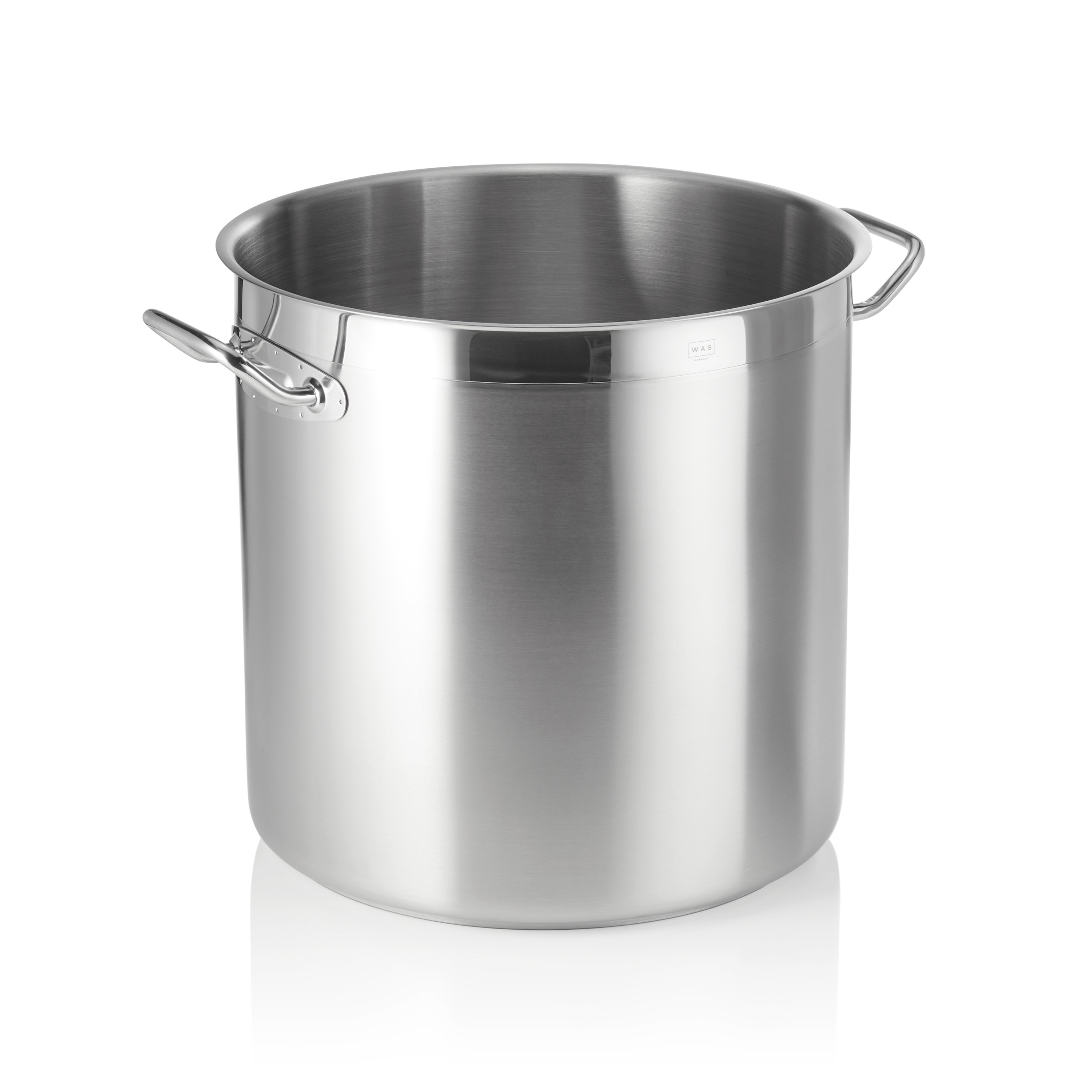 WAS Germany Suppentopf, Chromnickelstahl, Serie: COOKWARE 21, Inhalt: 50L, Durchmesser: 40cm, Höhe: 41cm (2101400)
