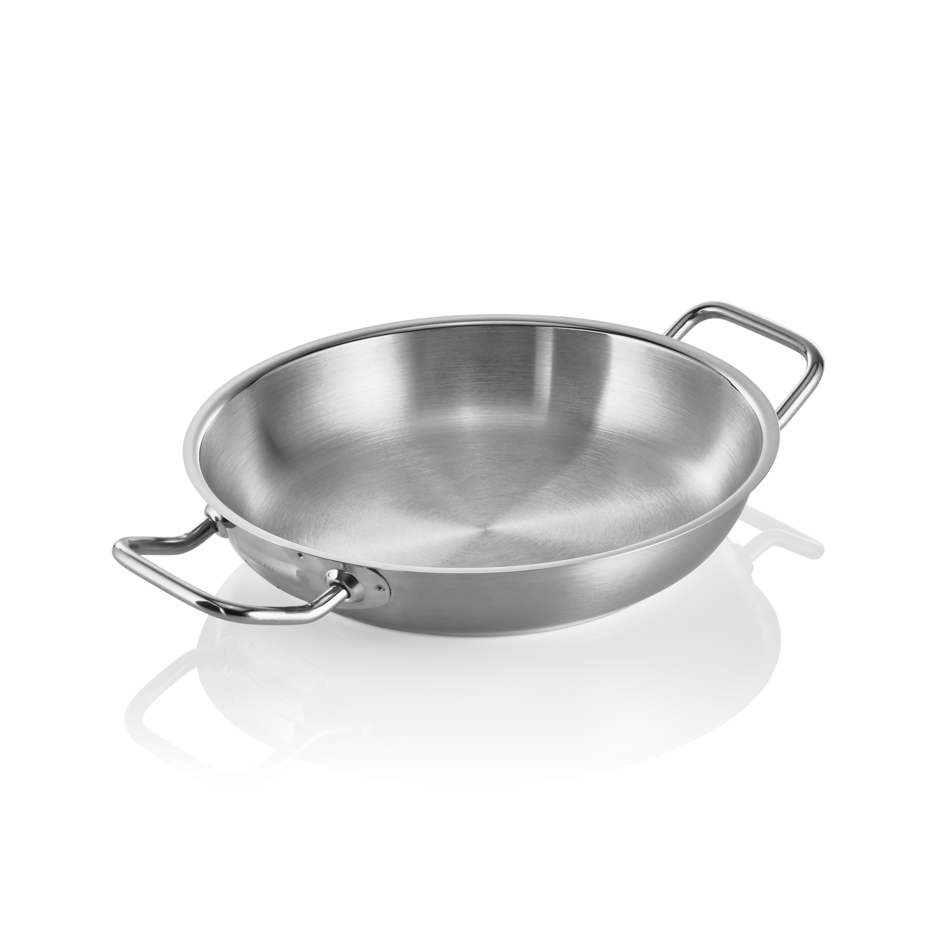 WAS Germany Sauteuse (Mit Schüttrand und Antihaftbeschichtung), Chromnickelstahl 18/10, Serie: COOKWARE 21, Silber und Schwarz, Durchmesser: 24cm, Höhe: 7,5cm (2112240)