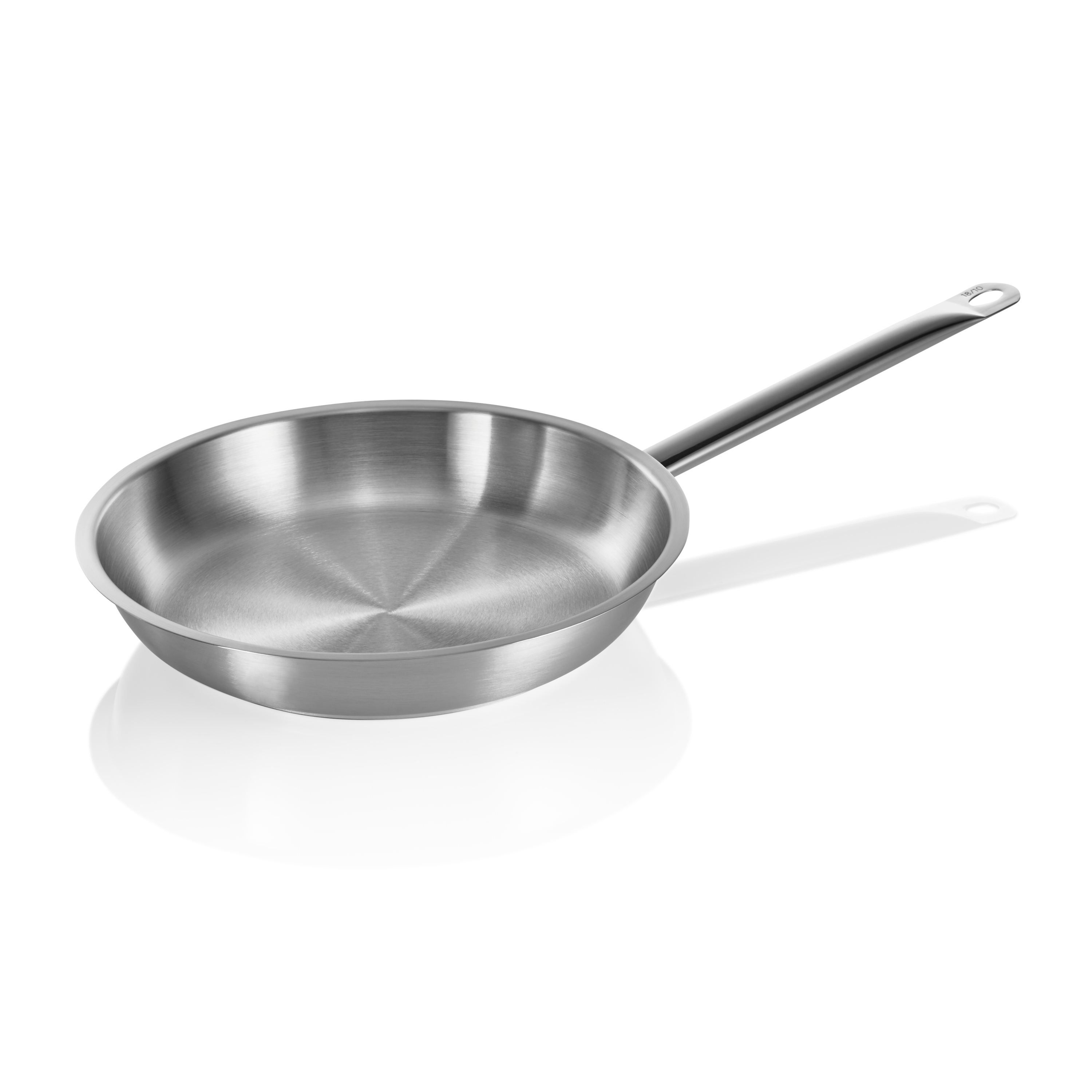 WAS Germany Bratpfanne (Genietete oder angeschweißte Kaltgriffe), Chromnickelstahl 18/10, Serie: COOKWARE 21, Silber, Durchmesser: 32cm, Höhe: 6cm (2103320)