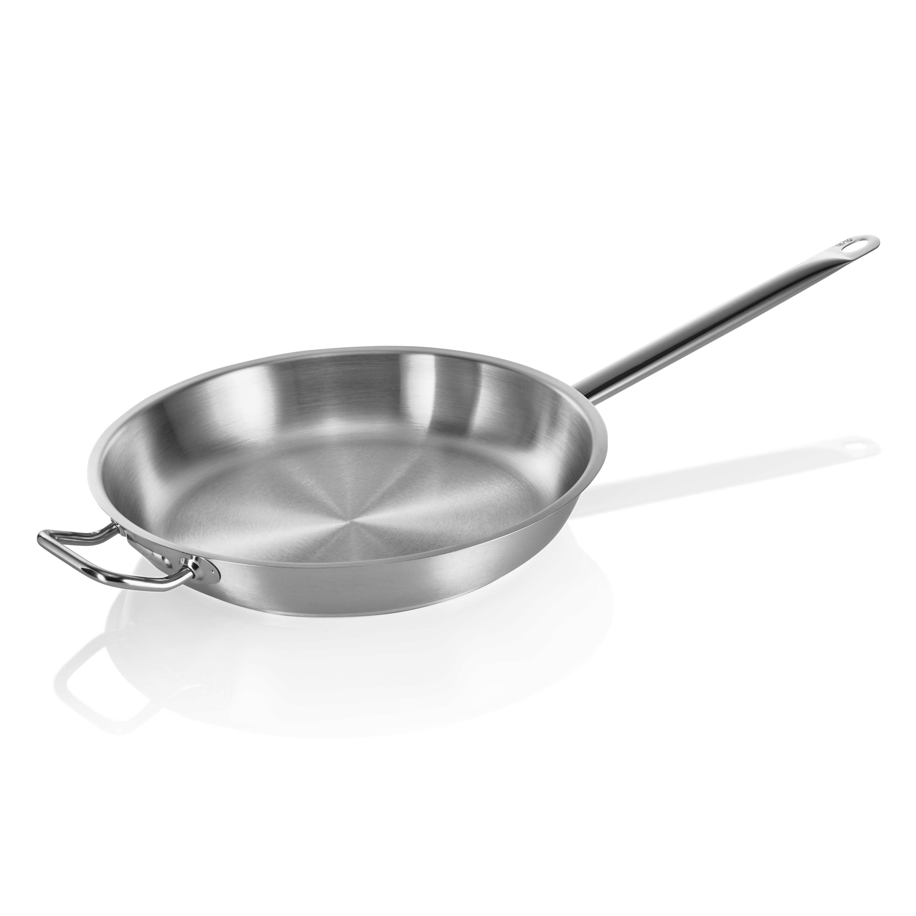 WAS Germany Bratpfanne (Genietete oder angeschweißte Kaltgriffe), Chromnickelstahl 18/10, Serie: COOKWARE 21, Silber, Durchmesser: 36cm, Höhe: 7cm (2103360)