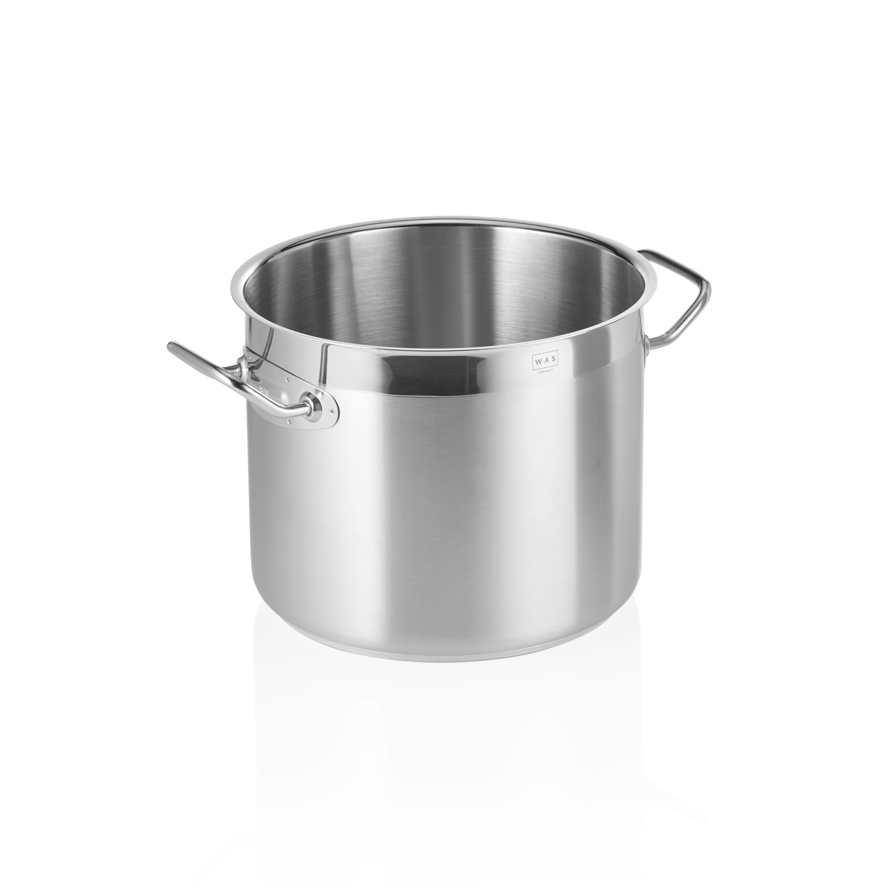 WAS Germany Fleischtopf, Chromnickelstahl, Serie: COOKWARE 21, Inhalt: 9L, Durchmesser: 24cm, Höhe: 21cm (2104240)