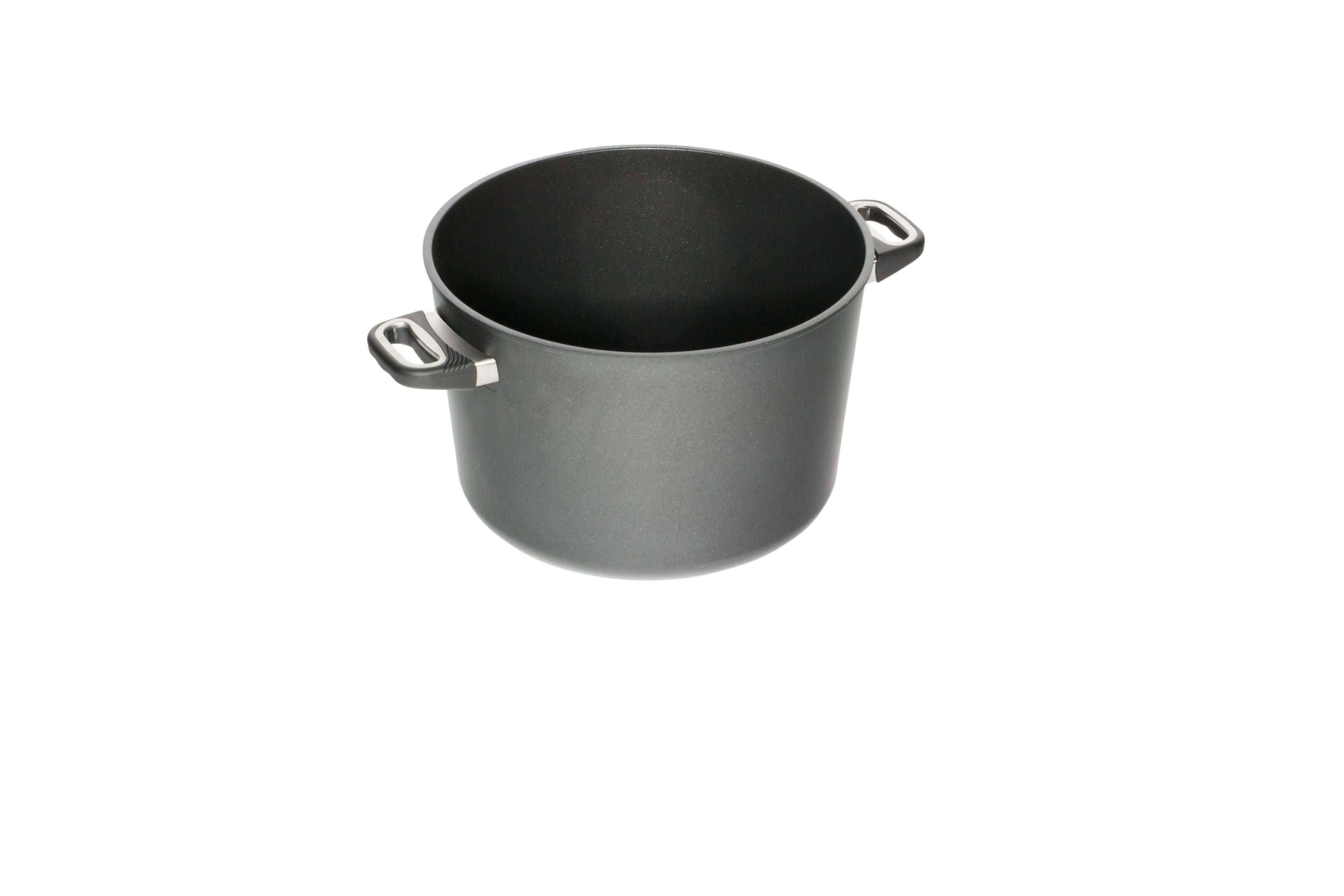 AMT Kochtopf, Aluminiumguss, Schwarz, Inhalt: 800ml-14L, Durchmesser: 16-32cm, Höhe: 8,5-21cm