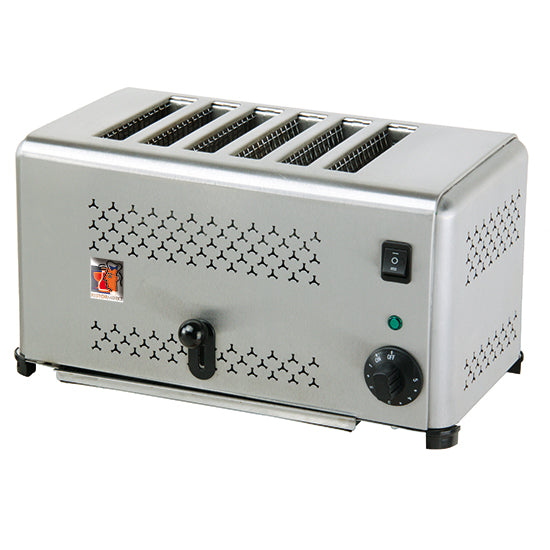 Ristormarkt Toaster (Für 6 Scheiben), Edelstahl, Silber, 2,5kW, 230V, 410x270x220mm
