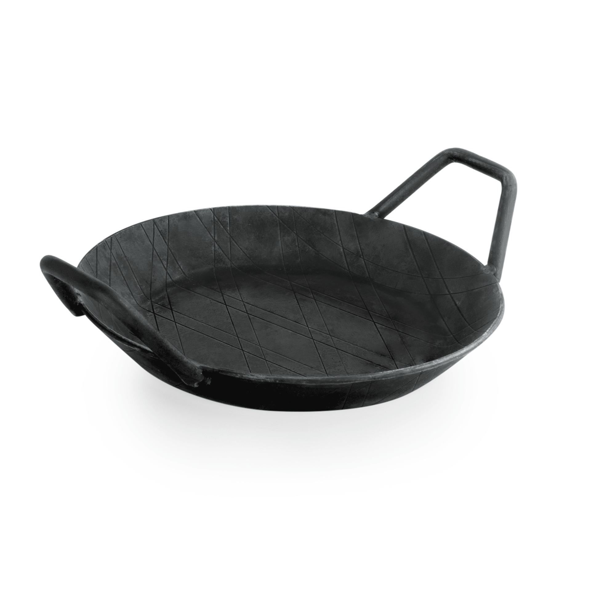 WAS Germany Brat-/Servierpfanne, inkl. 2 Seitengriffen, Eisen, Serie: IRON PAN 22, Durchmesser: 24cm (2258240)