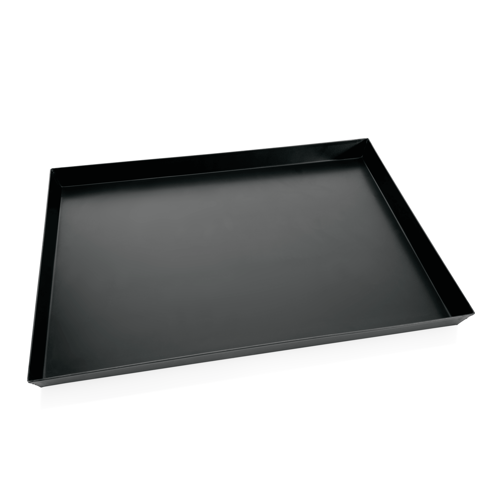 WAS Germany Pizzablech (Mit bordiertem Rand), Blaublech, Schwarz, 50x50x3cm (2292505)