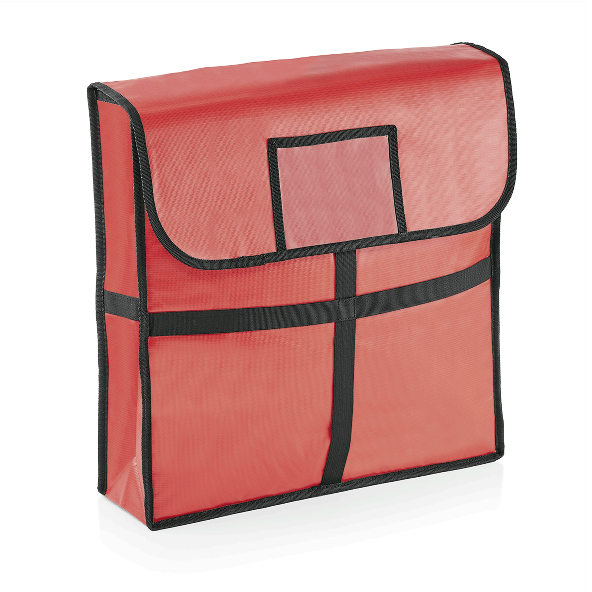 WAS Germany Isoliertasche (Für 2 Pizzen), Kunststoff und Aluminium, Rot, 46x46x11cm (2297402)
