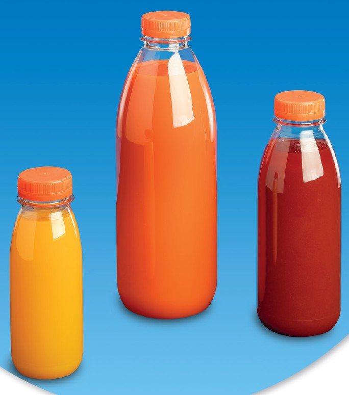 Gude 74x TRINKFLASCHE PET 1000ML INKL.DECK.BTE100