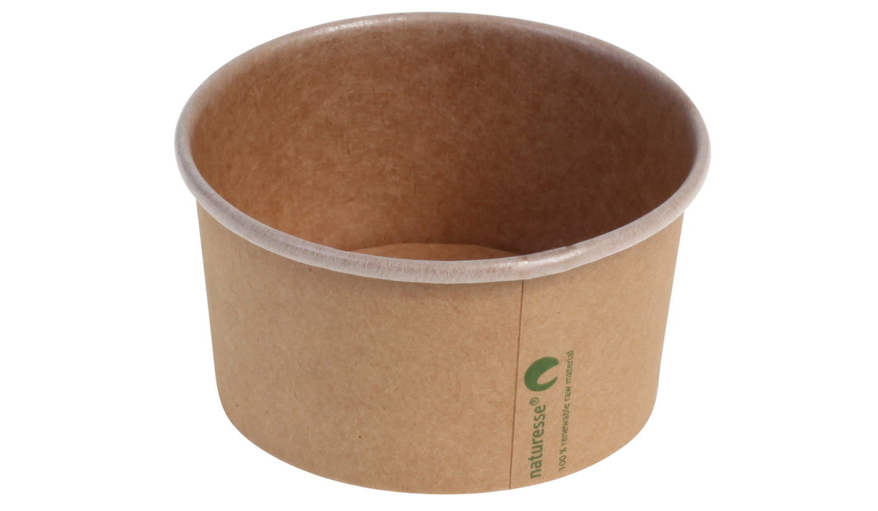 Gude 1000x Eisbecher, Pappe und PLA, Braun, Inhalt: 240ml