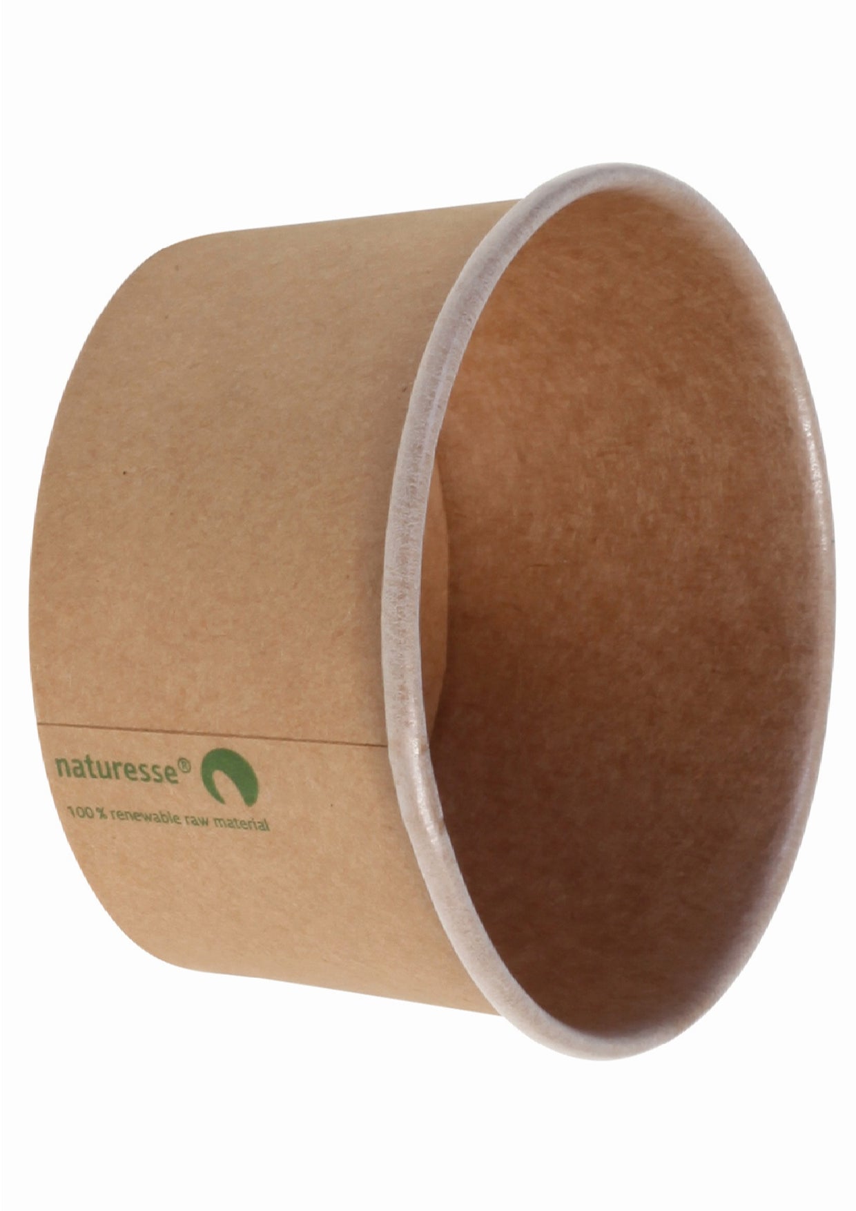 Gude 500x Eisbecher, Pappe und PLA, Braun, Inhalt: 340ml