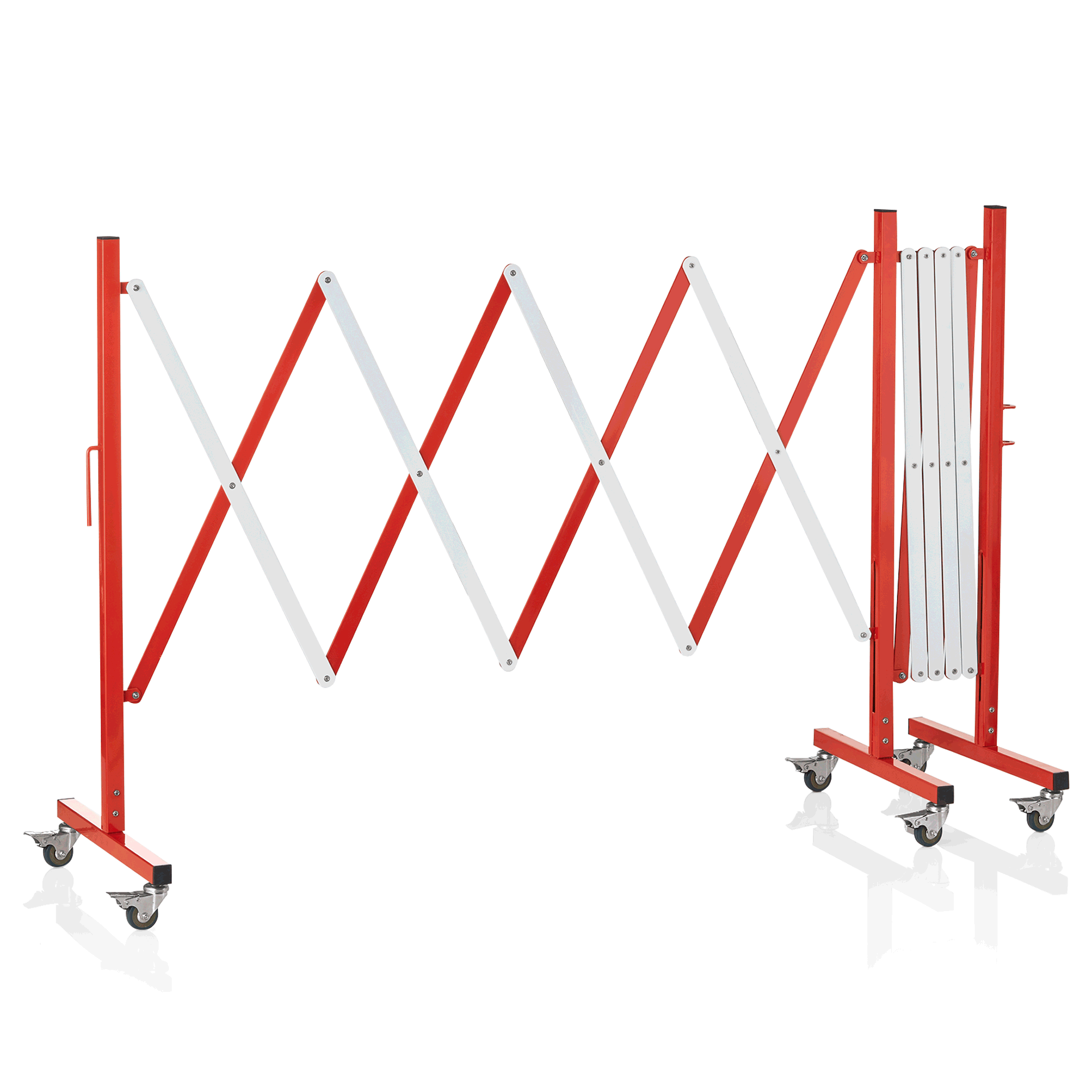 WAS Germany Scherensperre, Aluminium, Weiß mit roter Reflexfolie, bis 4 Meter (2395351)