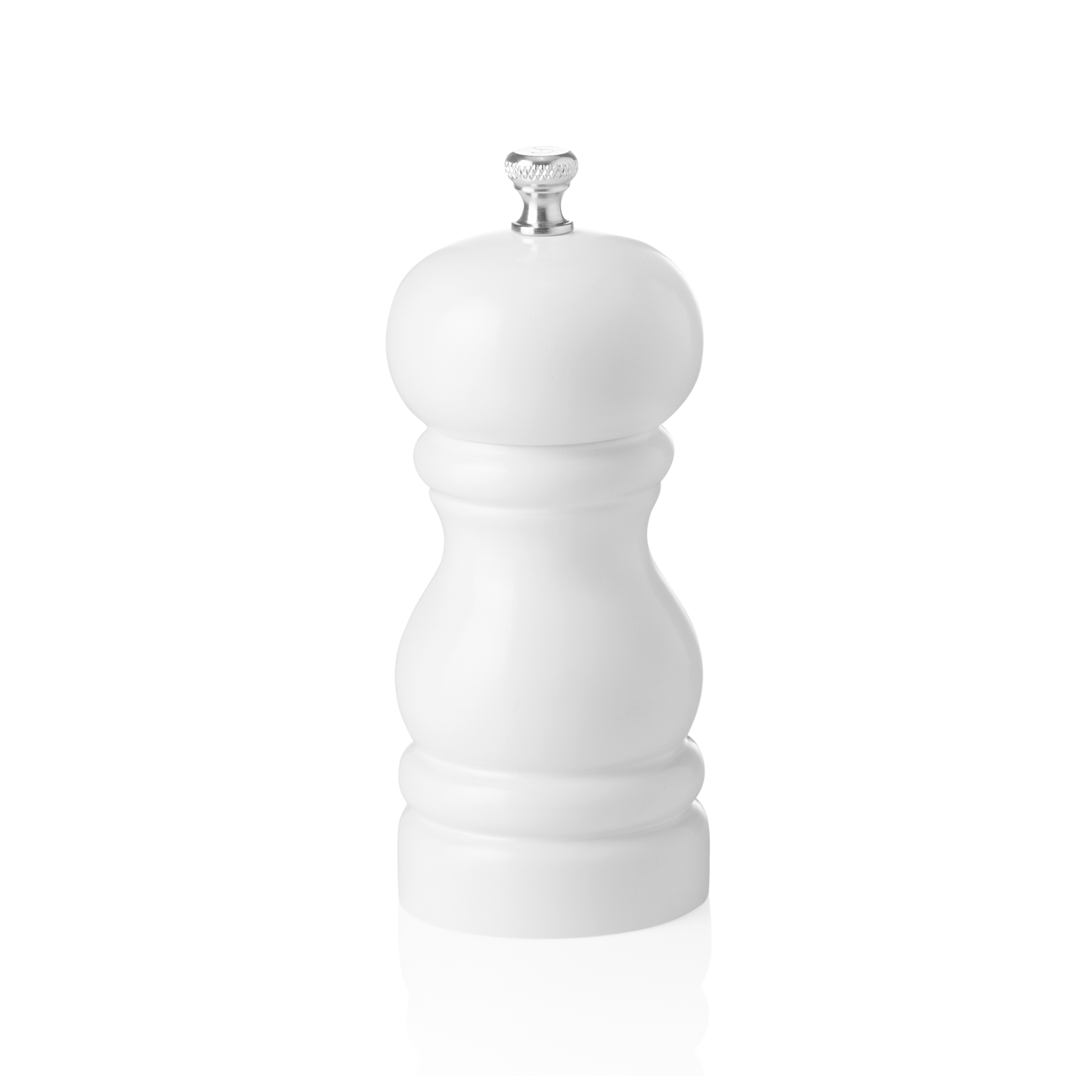 WAS Germany Salzmühle mit Keramikmahlwerk Classic Mill, Holz, weiß glänzend, Höhe:11cm (2422011)