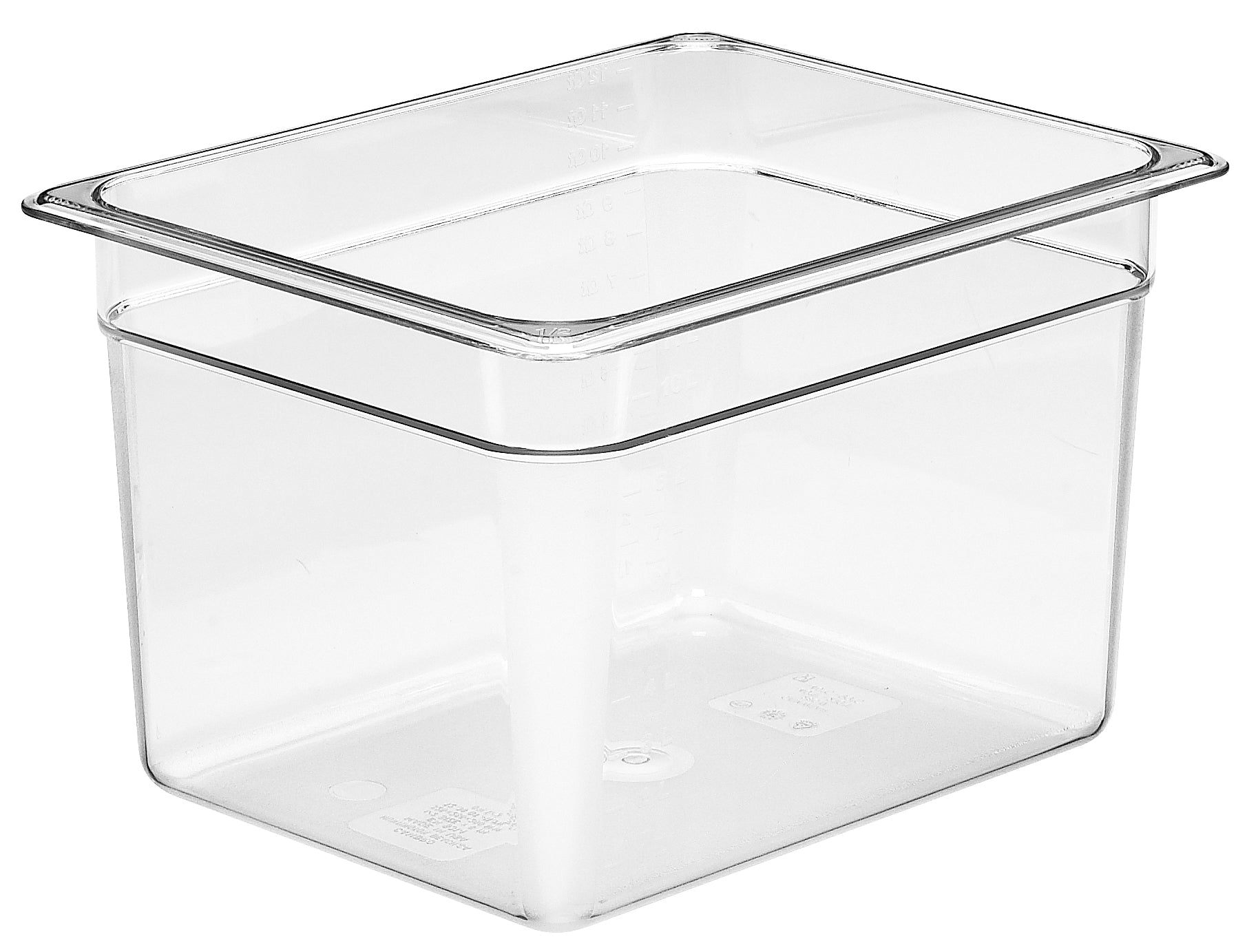 Cambro Camwear® Polycarbonat Gastronorm GN-Behälter GN1/2-200mm, Durchsichtig, 6 Stück im Karton - 28CW135