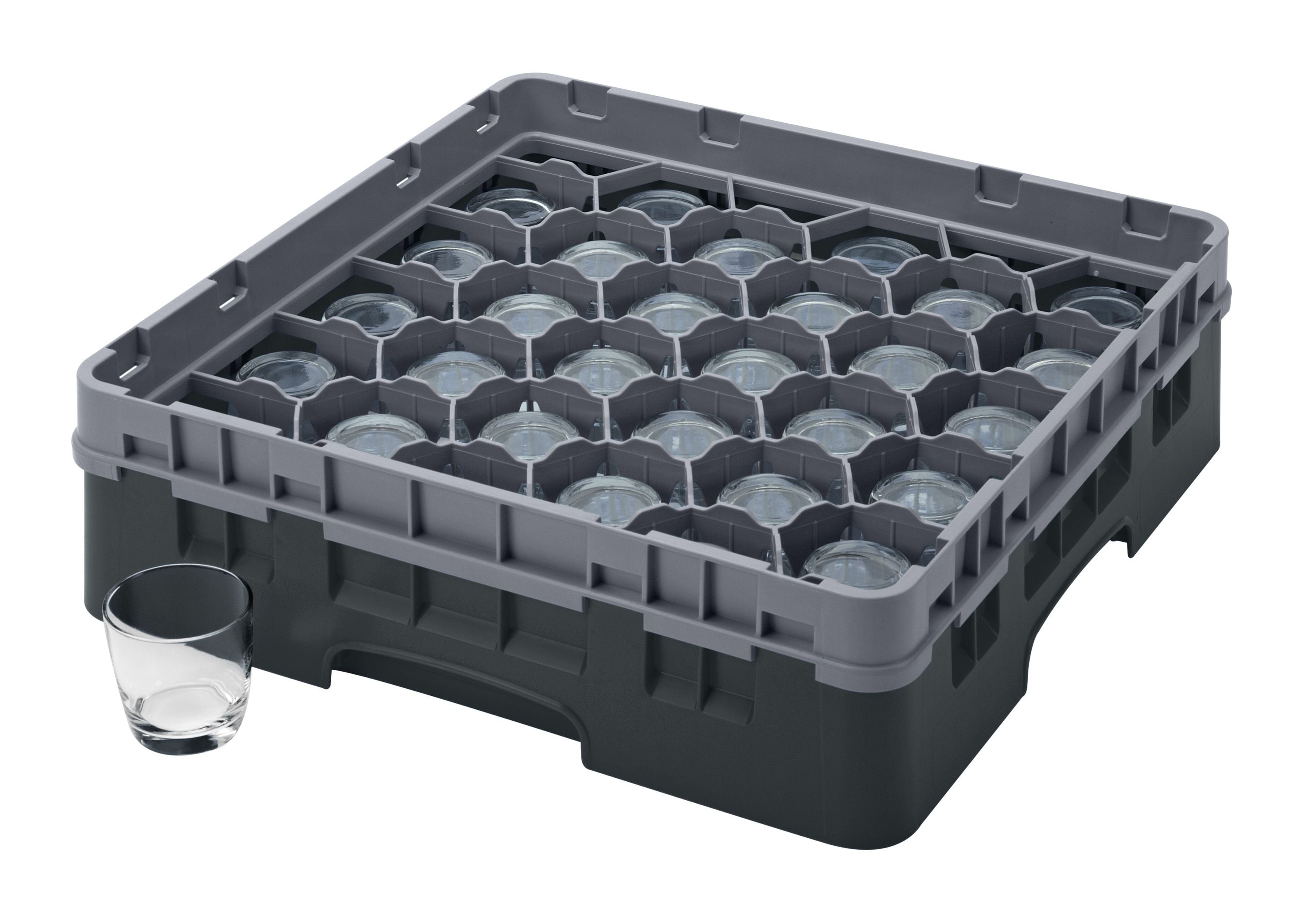 Cambro Camrack® 30-Fächer - Spülkorb mit 1 Extender 500 x 500 x 143 mm, 1 Stück im Karton - 30S318110