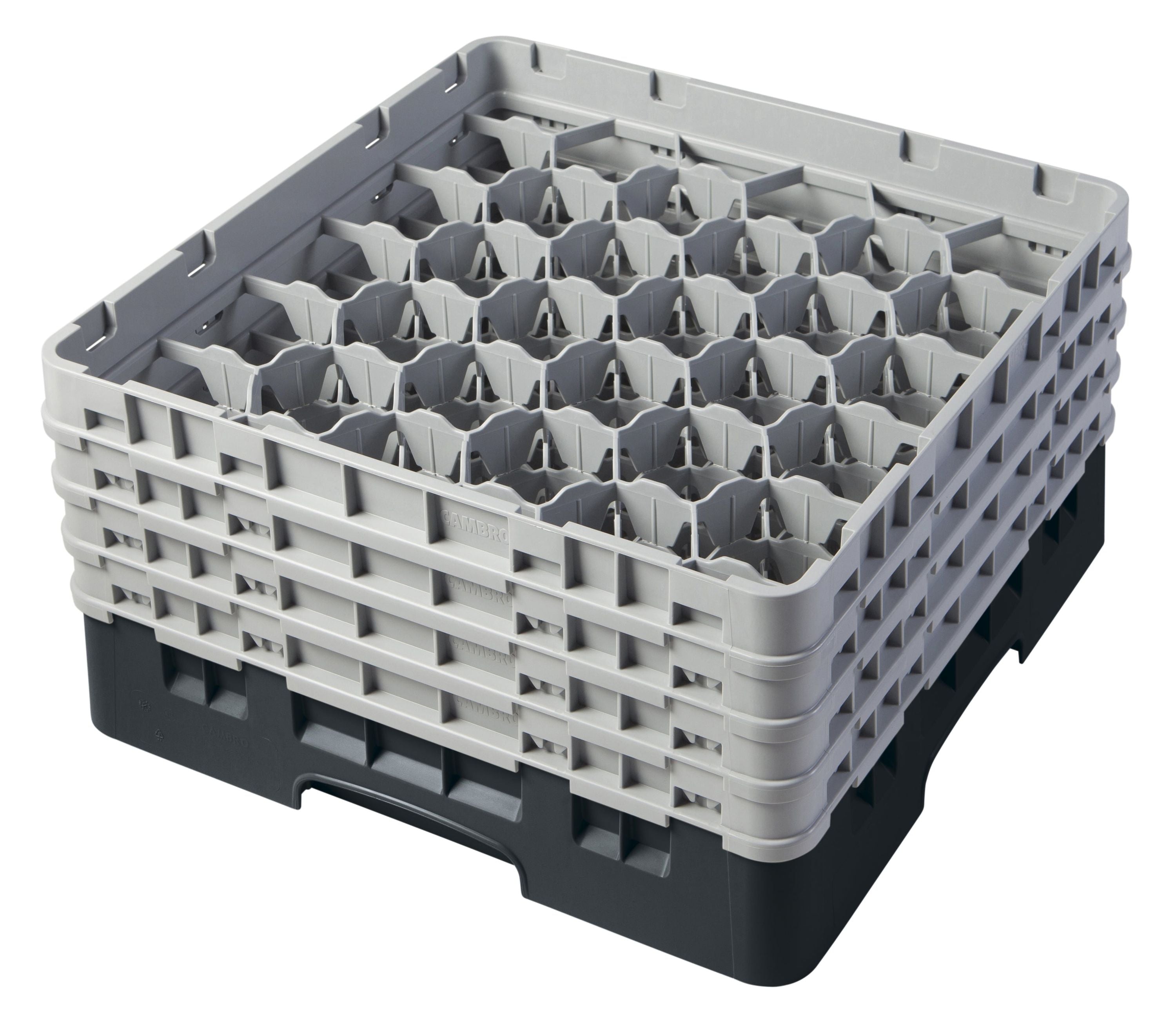 Cambro Camrack® 30-Fächer - Spülkorb mit 4 Extender 500 x 500 x 267 mm, 1 Stück im Karton - 30S800110