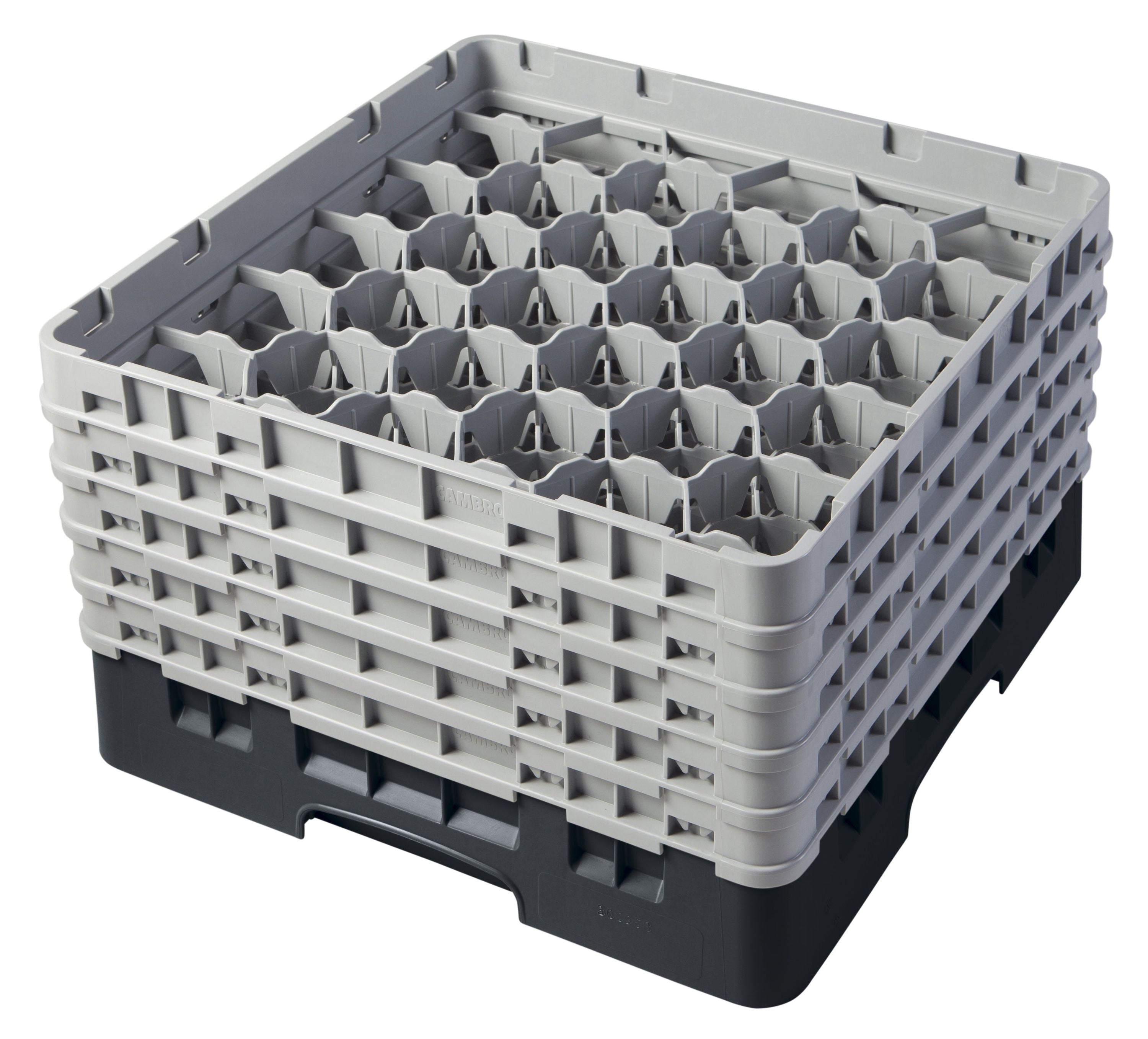 Cambro Camrack® 30-Fächer - Spülkorb mit 5 Extender 500 x 500 x 308 mm, 1 Stück im Karton - 30S958110