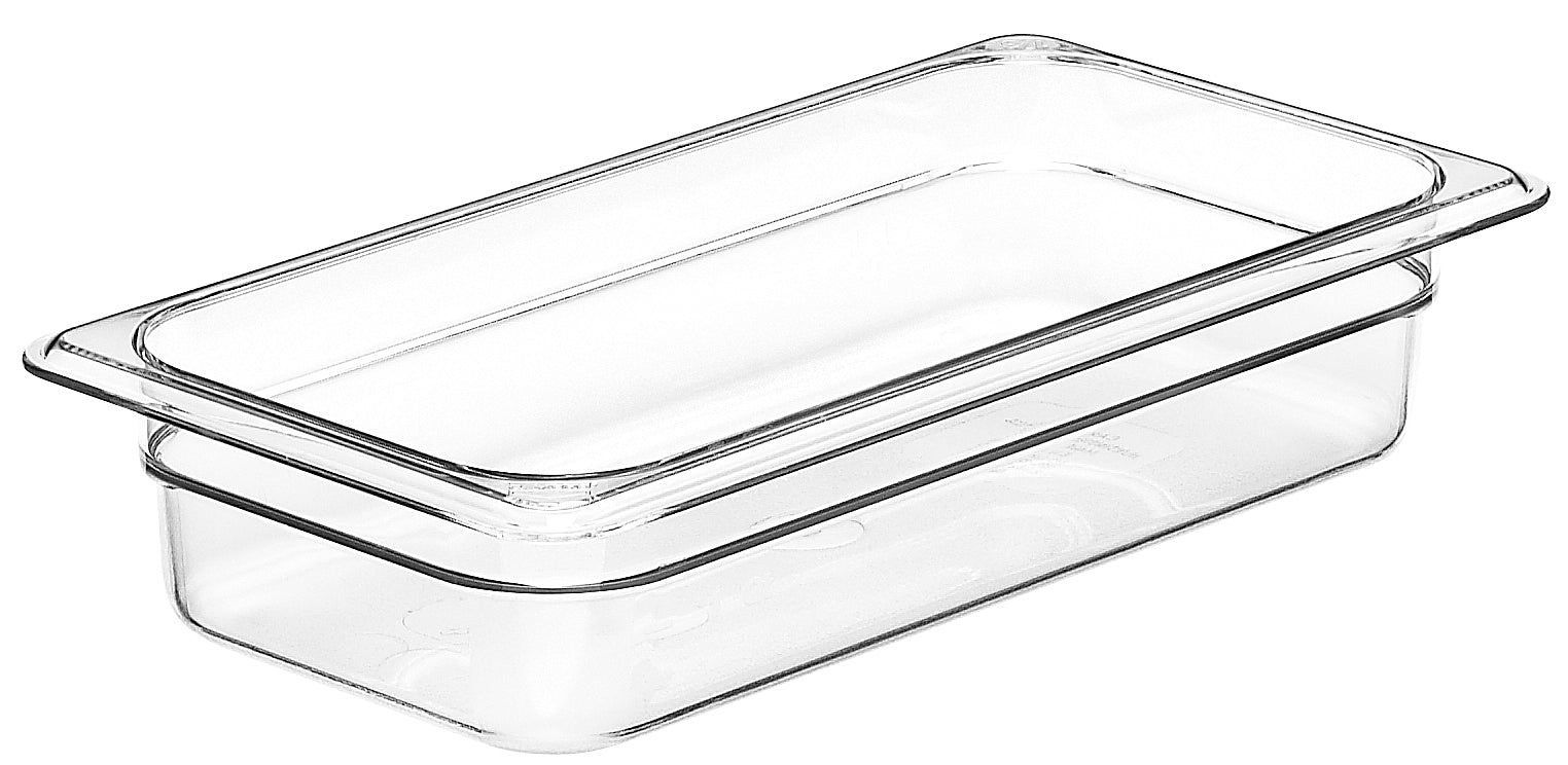 Cambro Camwear® Polycarbonat Gastronorm GN-Behälter GN1/3-65mm, Durchsichtig, 6 Stück im Karton - 32CW135