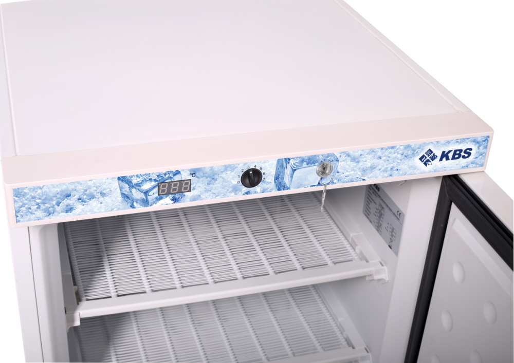 KBS Tiefkühlschrank, Stahl und Kunststoff, Weiß, 0,105kW, 230V, 129L, 600x600x850mm (202 TK)