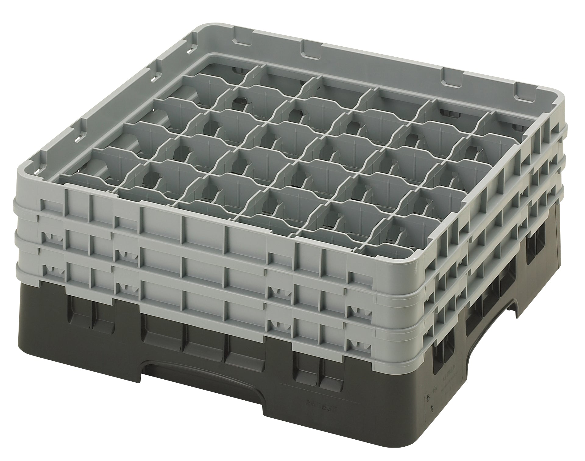 Cambro Camrack® 36-Fächer - Spülkorb mit 3 Extender 500 x 500 x 225 mm, 1 Stück im Karton - 36S638110