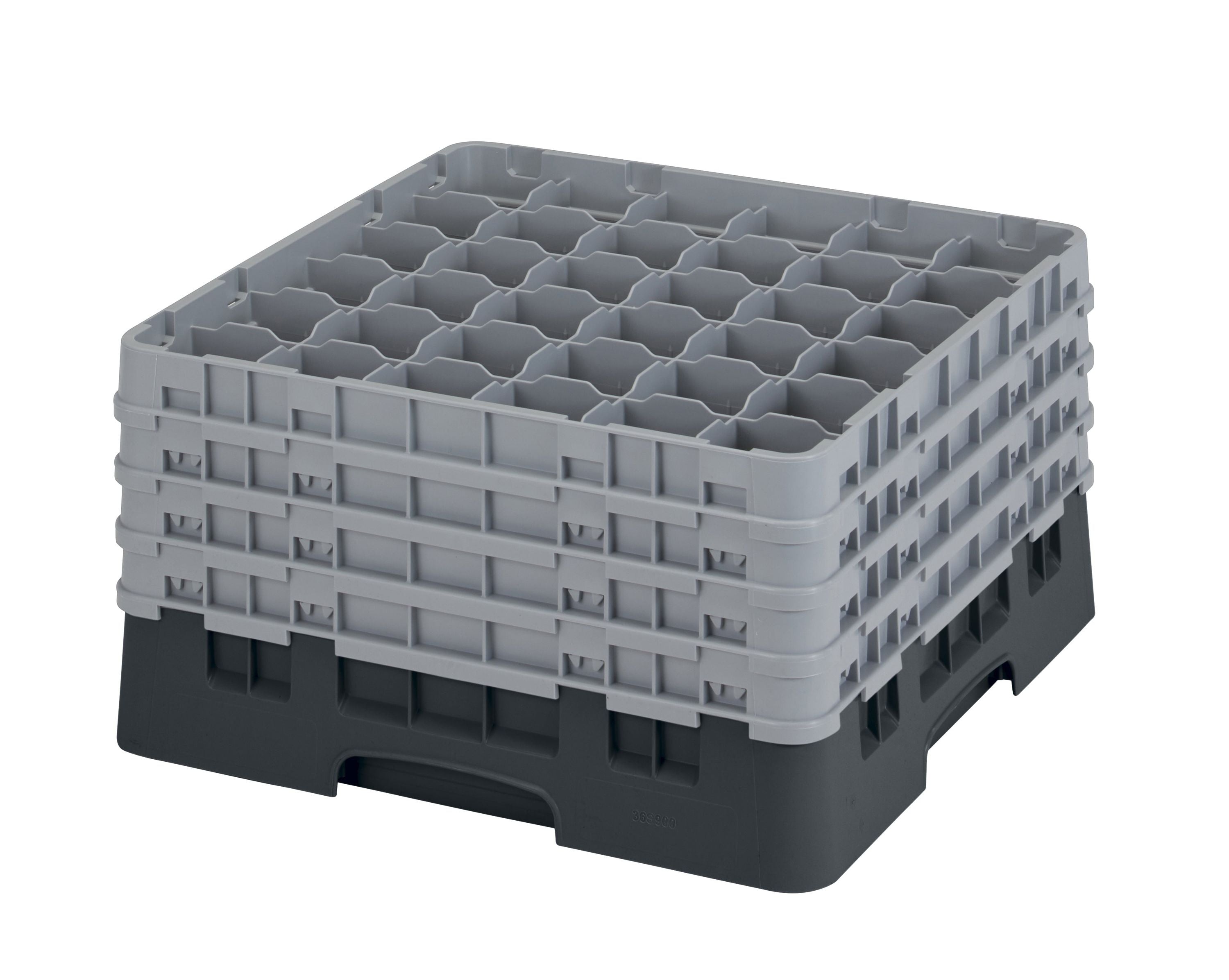 Cambro Camrack® 36-Fächer - Spülkorb mit 4 Extender 500 x 500 x 267 mm, 1 Stück im Karton - 36S900110