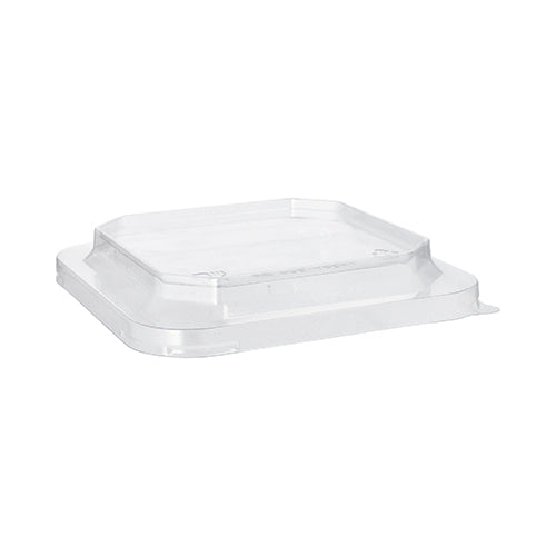 Papstar 4x 25 Deckel für Lunchboxen PET eckig 2,5 cm x 16,2 cm x 16,2 cm transparent