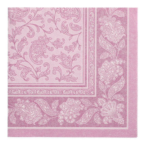 Papstar 250 Servietten "ROYAL Collection" 1/4-Falz 40 cm x 40 cm lila "Ornaments"