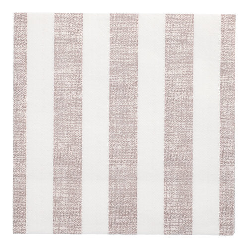 Papstar 5x 50 Servietten "ROYAL Collection" 1/4-Falz 40 cm x 40 cm mocca "Lines"