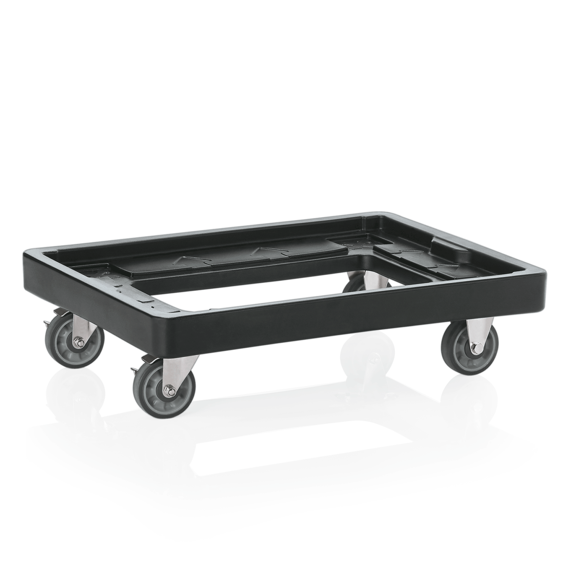 WAS Germany Transporttrolley (Für Thermotransportbehälter, MH106739), Polyethylen, Schwarz, 73,3x55,3x19cm (3710013)