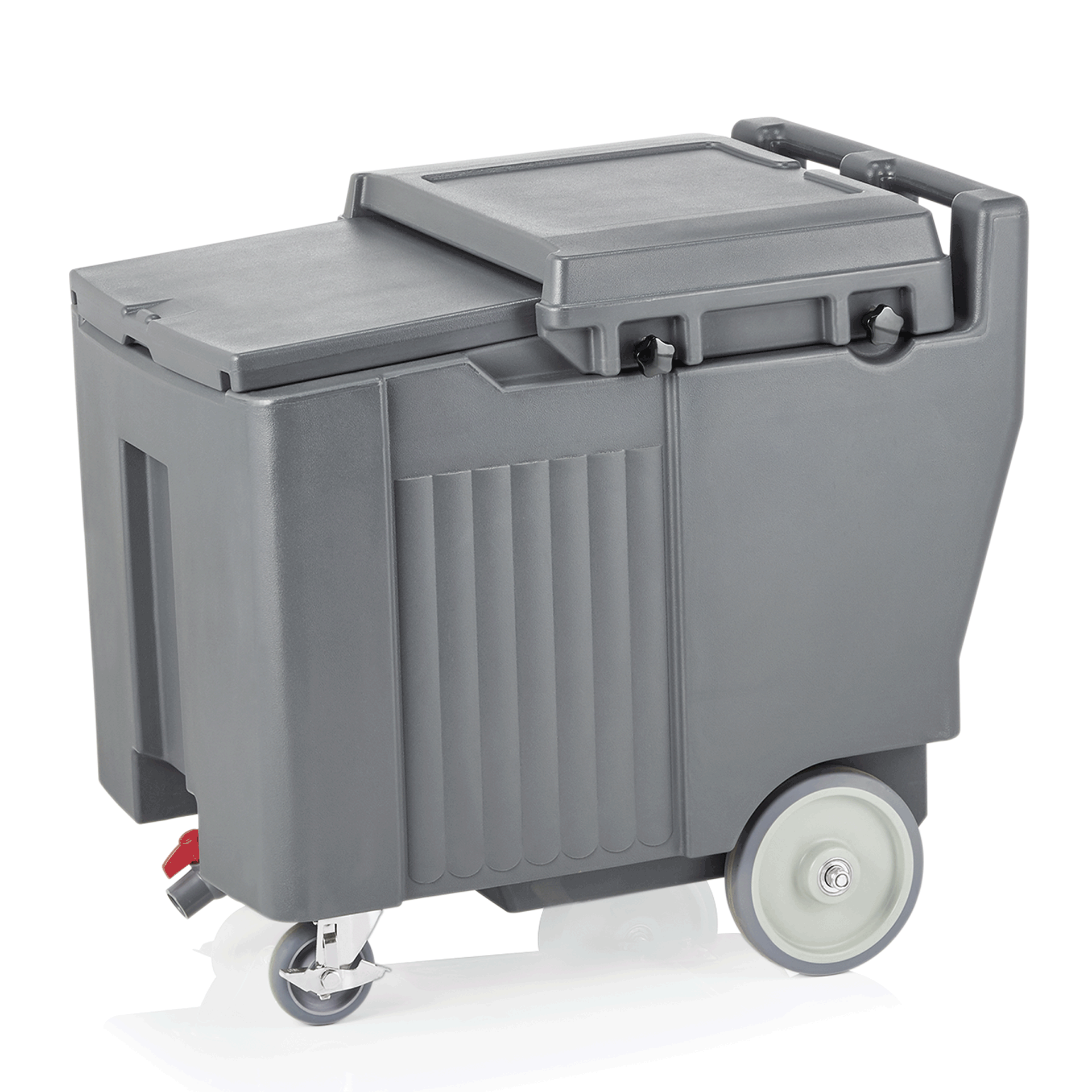 WAS Germany Ice Caddy (Mit Auslaufhahn), Kunststoff und Polyurethan, Grau, Inhalt: 110L, 79x60x74cm (3717110)
