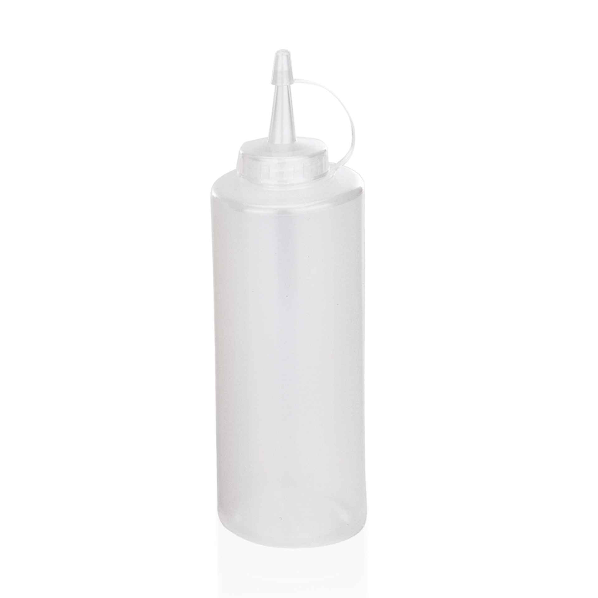 WAS Germany 6x Quetschflasche (Mit Schraubdeckel und Verschlusskappe), Polyethylen, Transparent, Inhalt: 450ml, Durchmesser: 7cm, Höhe: 19,5cm (3728002)