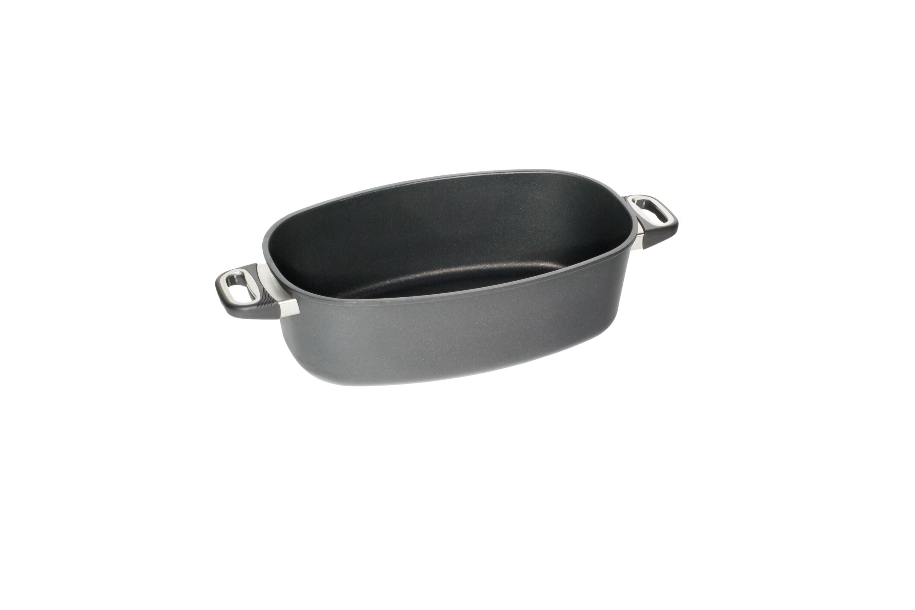 AMT Jumbobräter (Mit Seitengriffen), Aluminium, Schwarz, Inhalt: 10L, 40x24x12cm