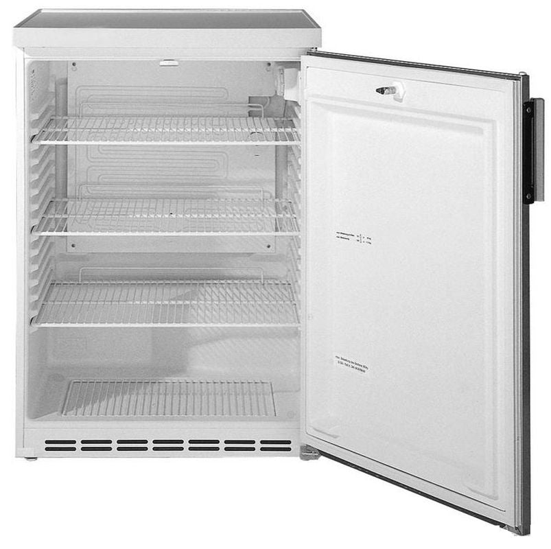 Liebherr Flaschenkühlschrank (FKU 1805 CHR), Weiß, Chromstahltür, 0,1kW, 230V, 600x600x850mm