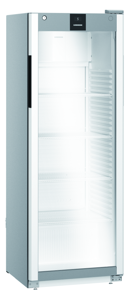 Liebherr Getränkekühlschrank (MRFvd 3511) mit Glastür und Umluftkühlung, Silver, 0,07kW, 230V, 597x654x1684mm