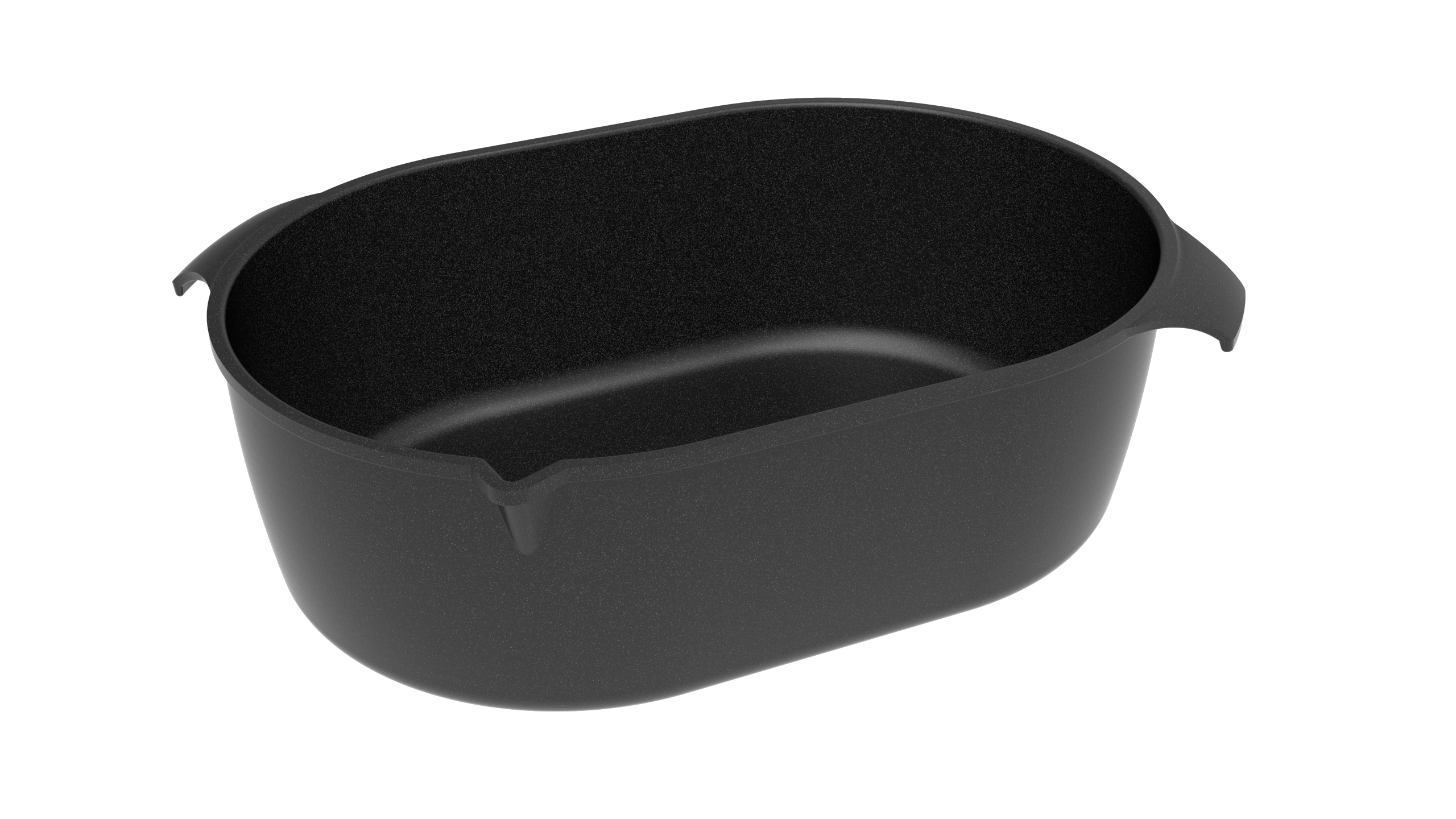 AMT Bräter (Mit Ausgießer), Aluminium, Schwarz, Inhalt: 11L, 41x28x12cm