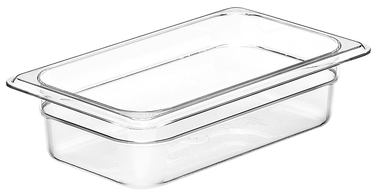 Cambro Camwear® Polycarbonat Gastronorm GN-Behälter GN1/4-65mm, Durchsichtig, 6 Stück im Karton - 42CW135