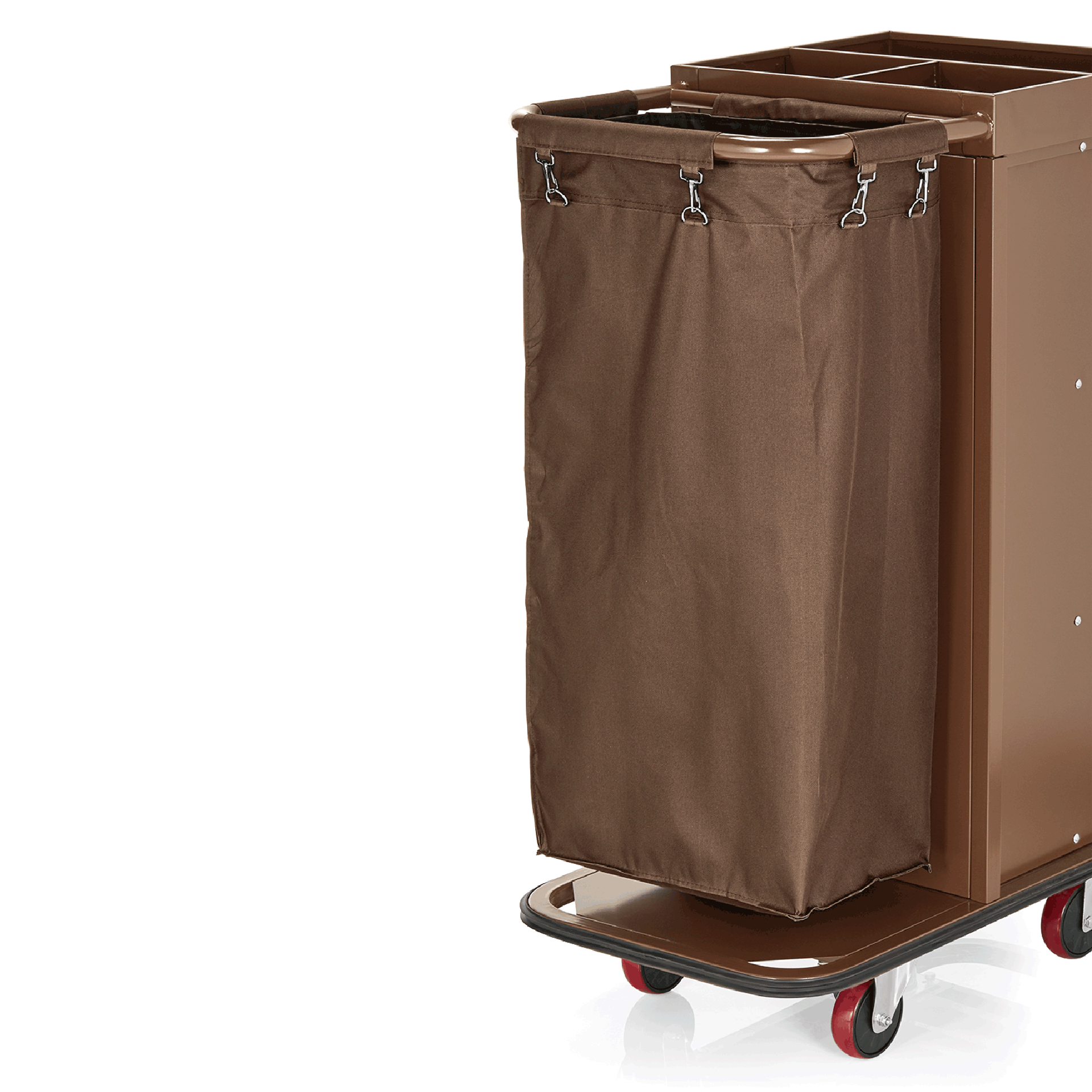 WAS Germany Wäschesack (Für Wäschewagen, MH108306), Polyester, Braun, 40x26x80cm (4418001)