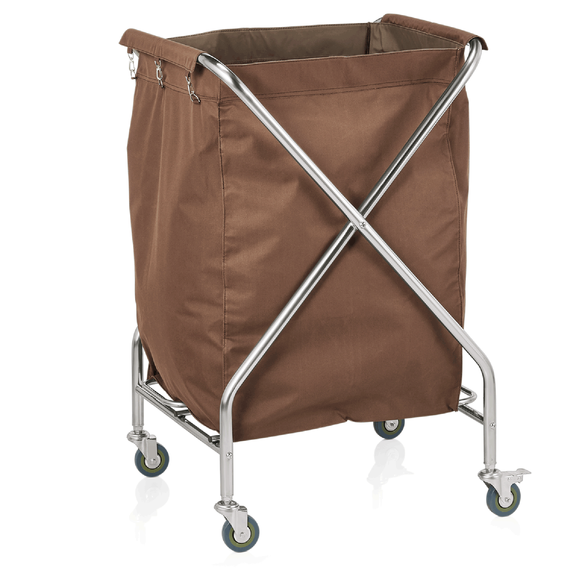 WAS Germany Wäschesack (Für Wäschewagen, MH103572), Polyester, Braun, 50x50x70cm (4423001)