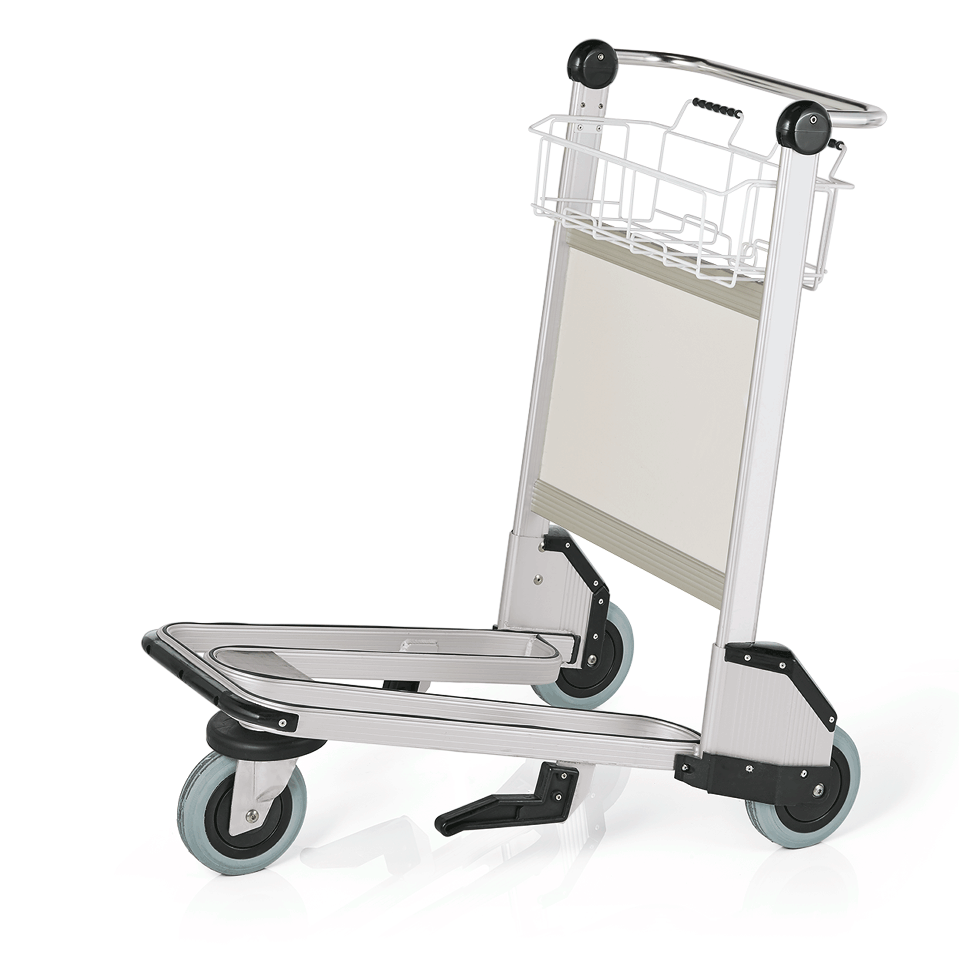 WAS Germany Airport Trolley, Aluminium, Silber, 93x67x104cm (4427000)